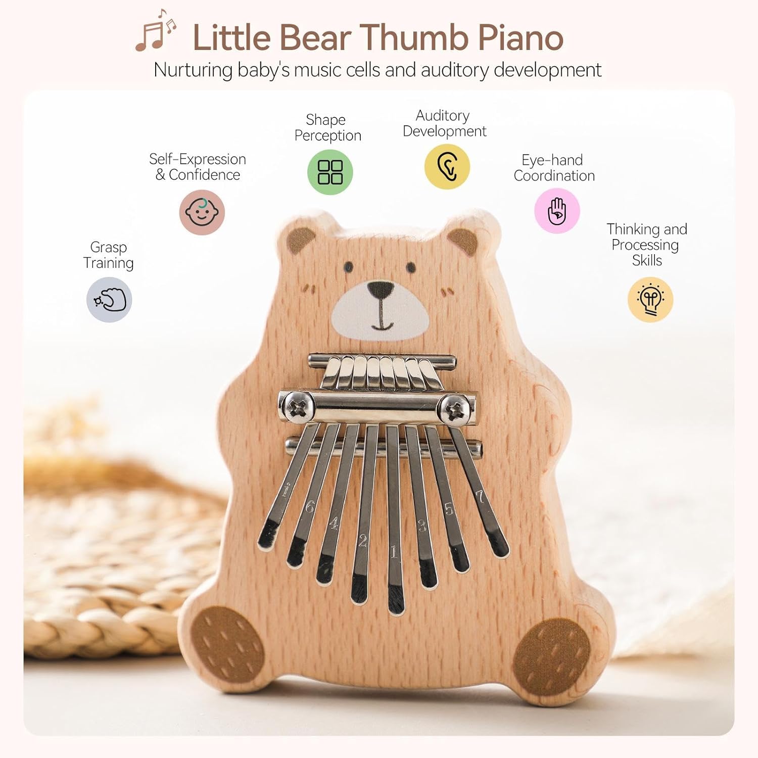 8-Note Mini Thumb Piano Kalimba