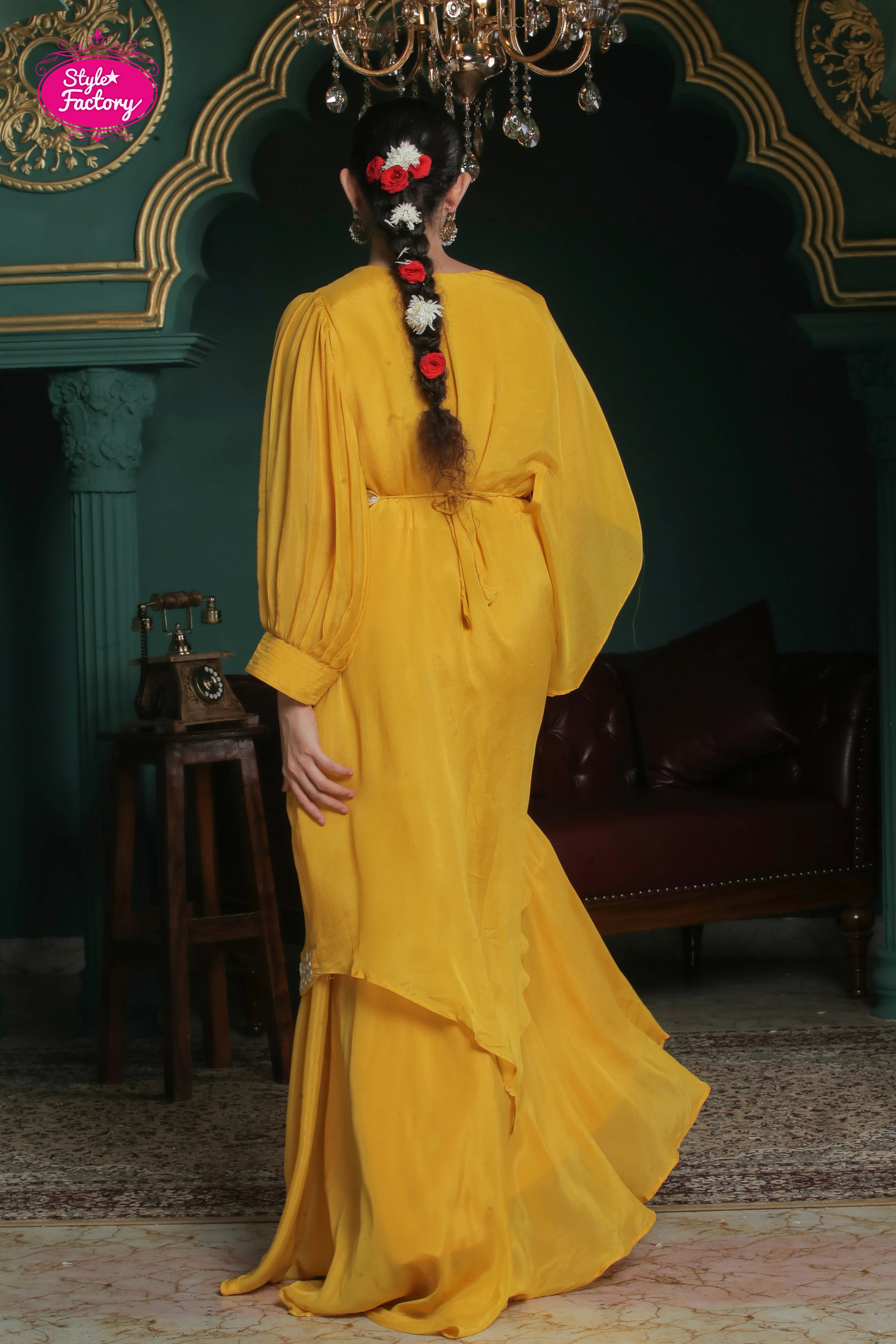 Sunshine Yellow One-Piece Gown