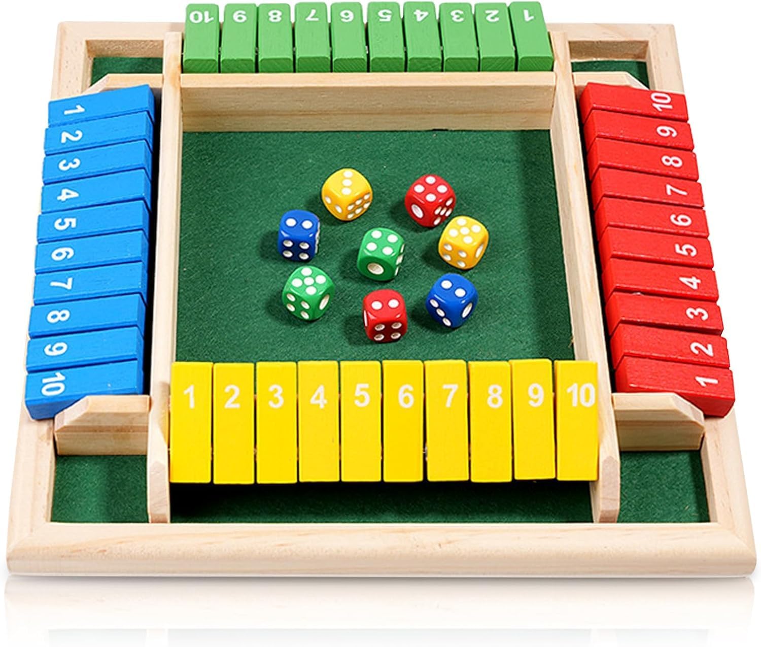 Classic Wooden Shut The Box Game