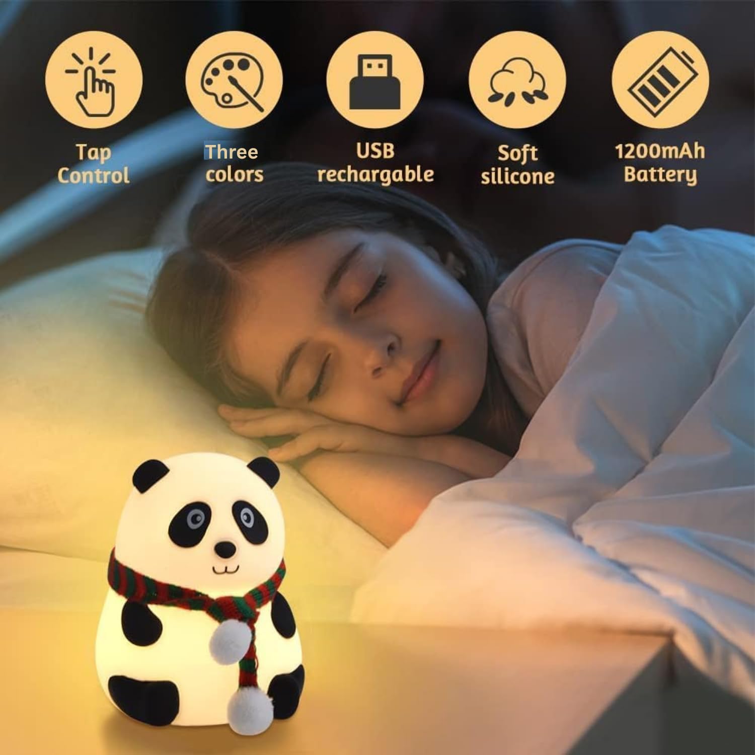 Panda Night Light for Kids