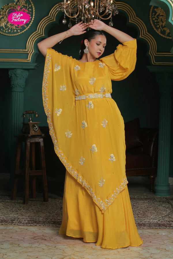 Sunshine Yellow Gown Elegance