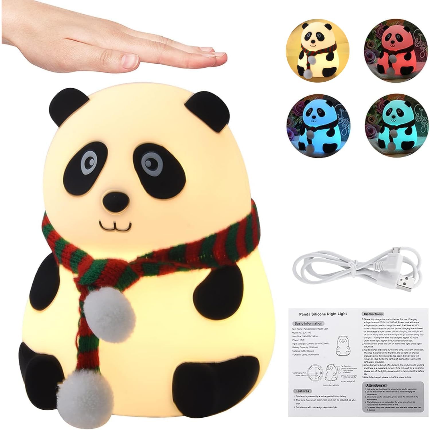 Panda Night Light for Kids