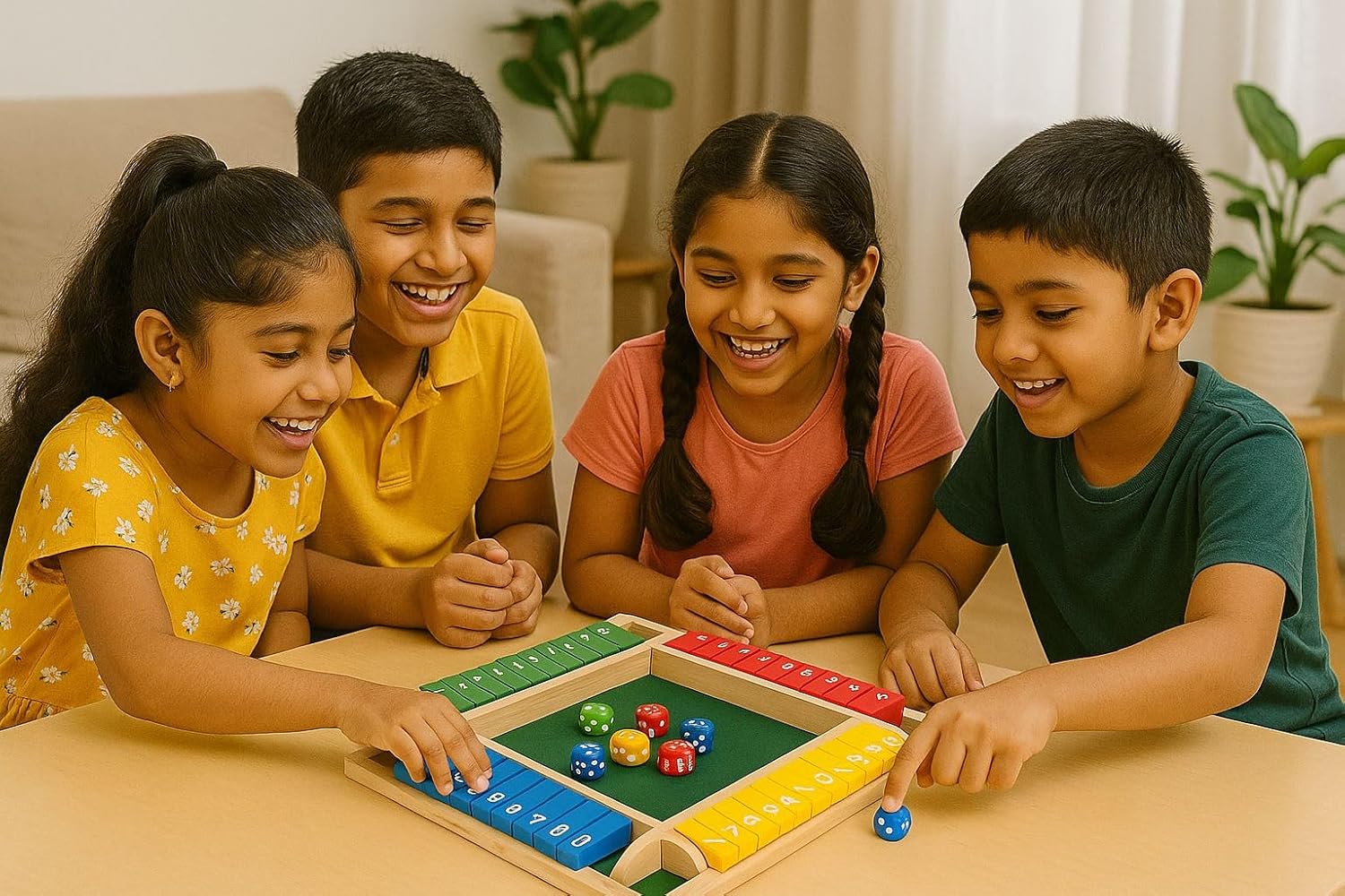 Classic Wooden Shut The Box Game