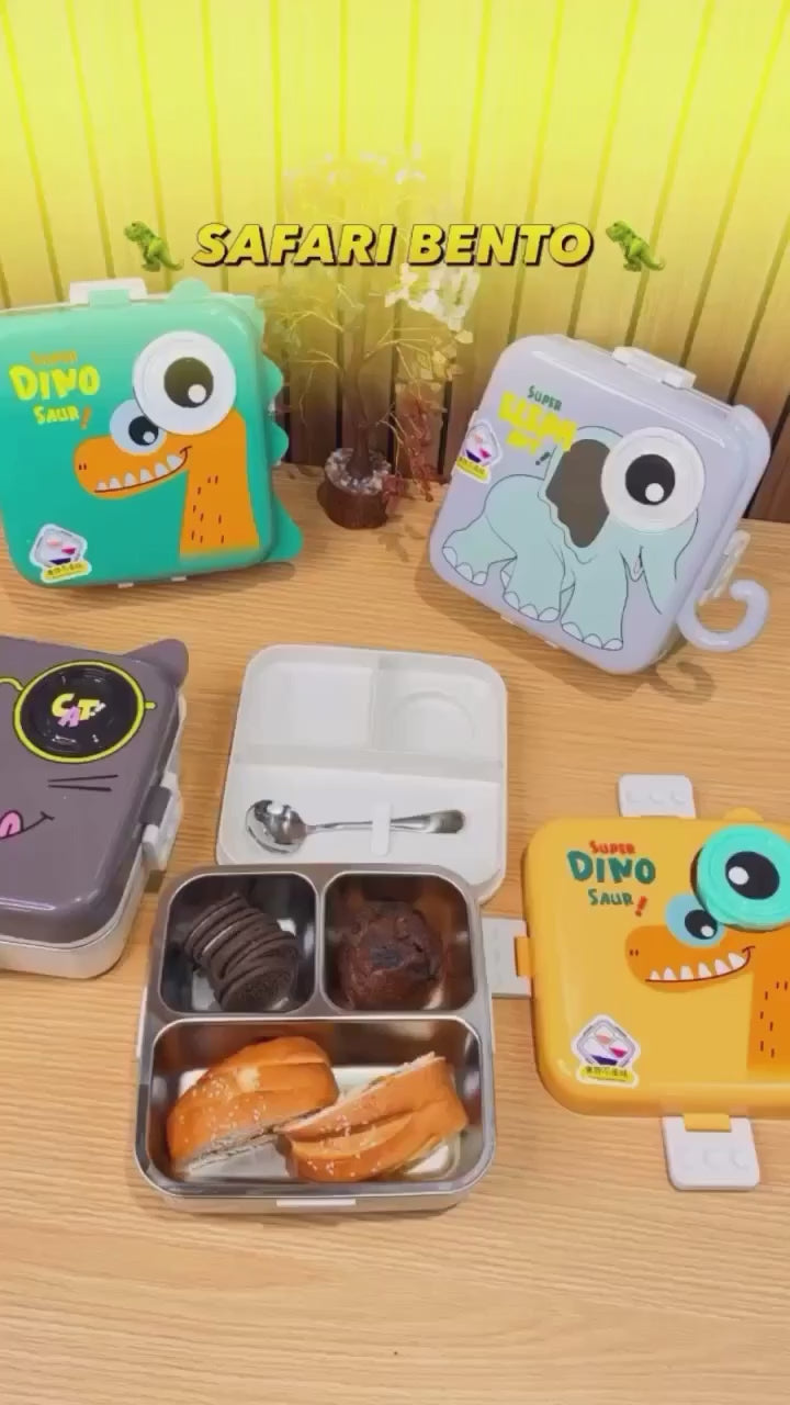 Dino Spill Free Bento Lunch Box