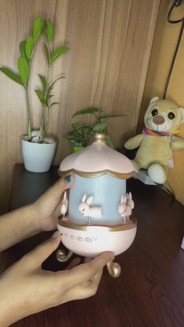 Rabbit Sky Projector for Kids – 360° Rotating Lamp with 6 Films