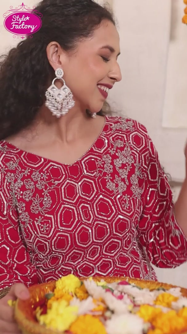 Pink Drape Skirt Dress